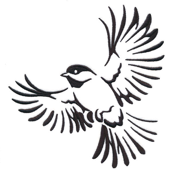 Soaring Chickadee in Flight