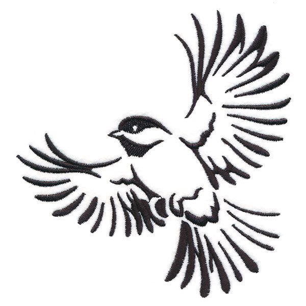 Soaring Chickadee in Flight