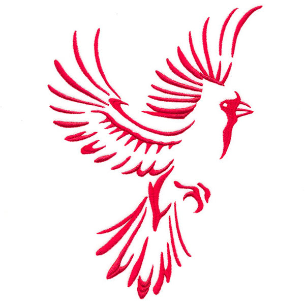 Soaring Cardinal in Flight
