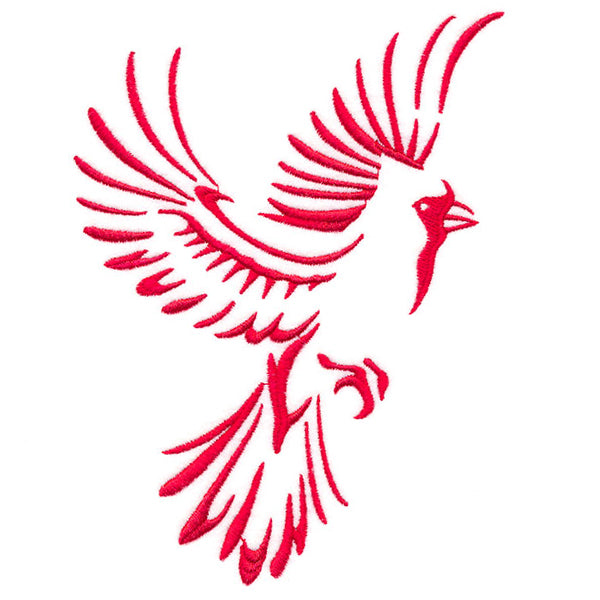 Soaring Cardinal in Flight