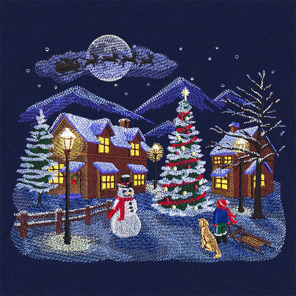 Dreamy Moonlight Christmas Village