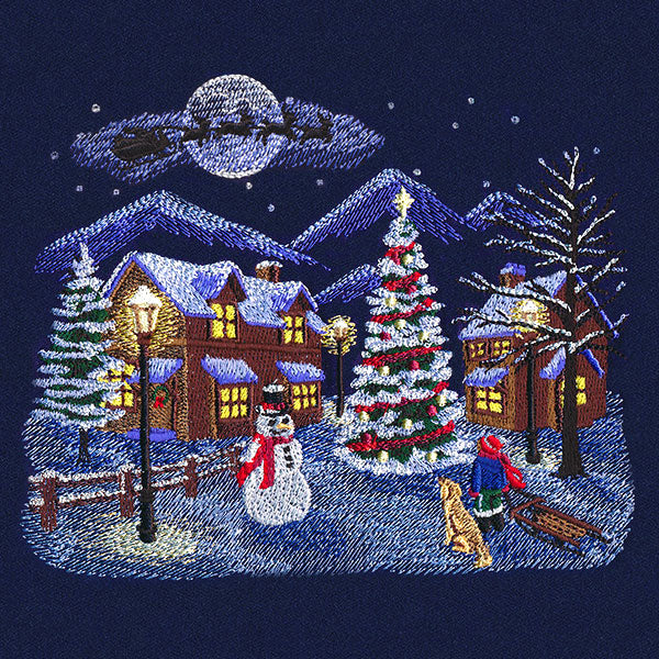 Dreamy Moonlight Christmas Village
