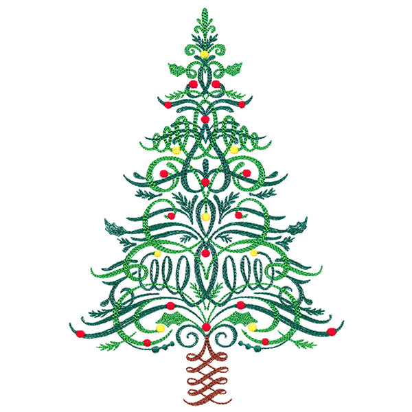 Calligraphic Christmas Tree