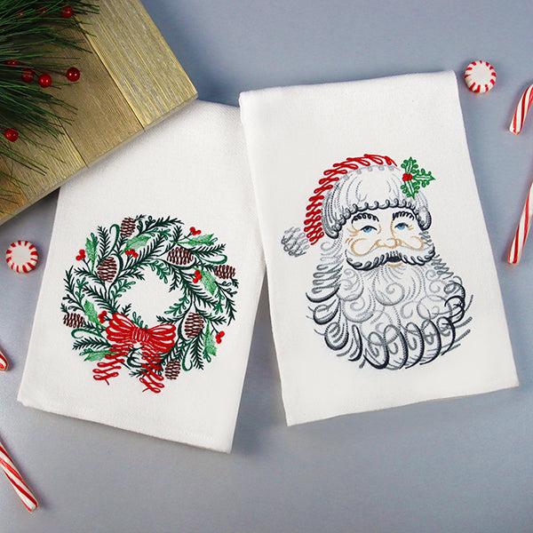 Calligraphic Santa Claus