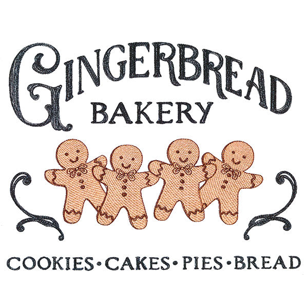 Gingerbread Bakery Market Sign