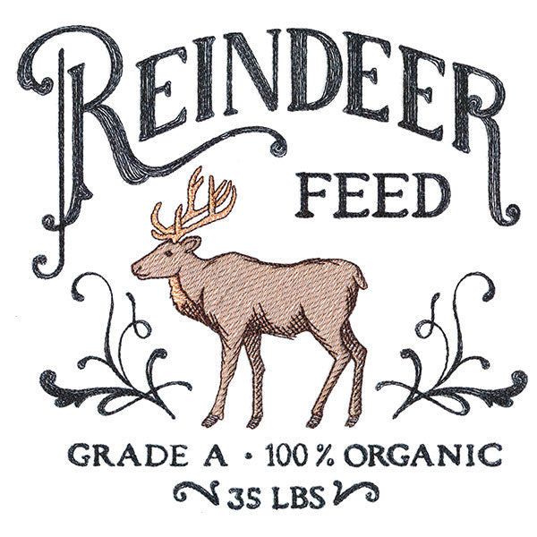 Reindeer Feed Market Sign