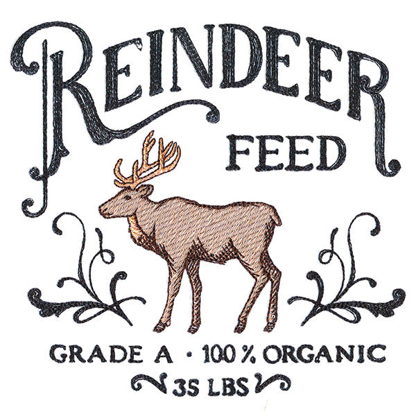 Reindeer Feed Market Sign