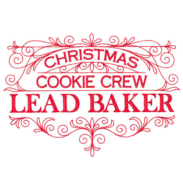 Christmas Cookie Crew Lead Baker Sign