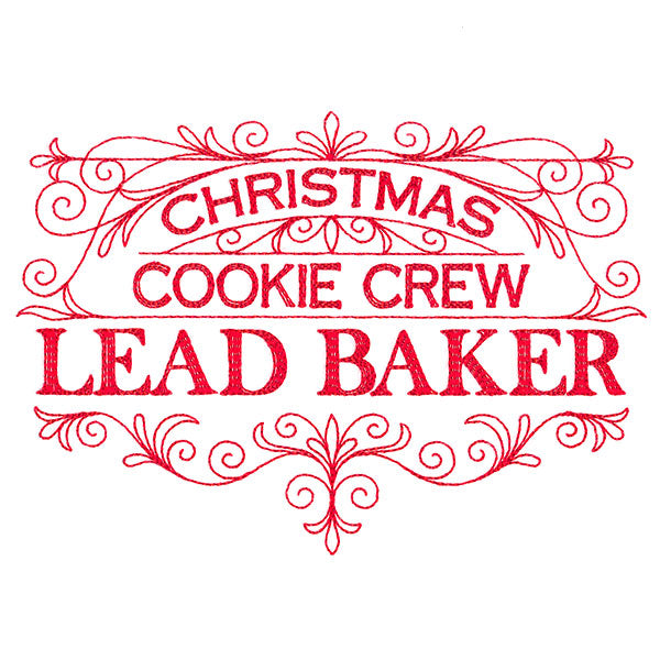 Christmas Cookie Crew Lead Baker Sign