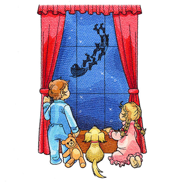 Magical Christmas Window Scene