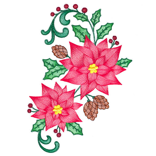 Festive Poinsettia Bouquet