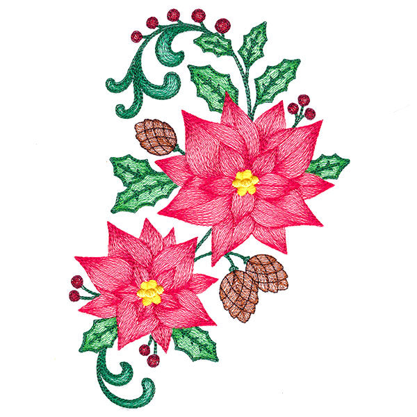 Festive Poinsettia Bouquet