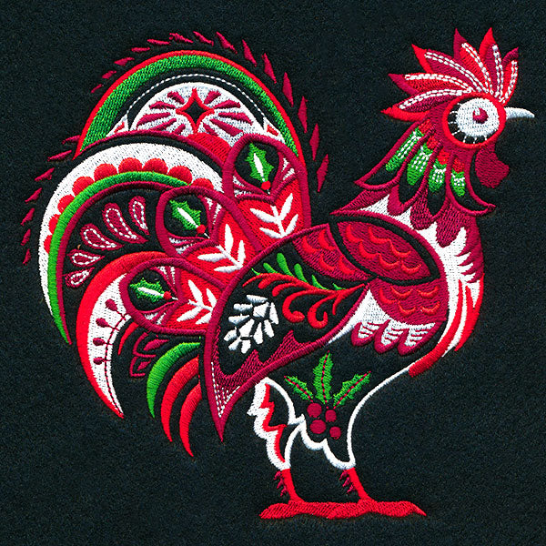 Country Christmas Rooster