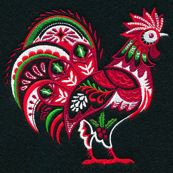 Country Christmas Rooster