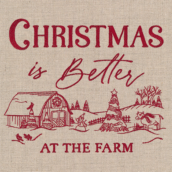 Christmas Is Better On The Farm Market Sign