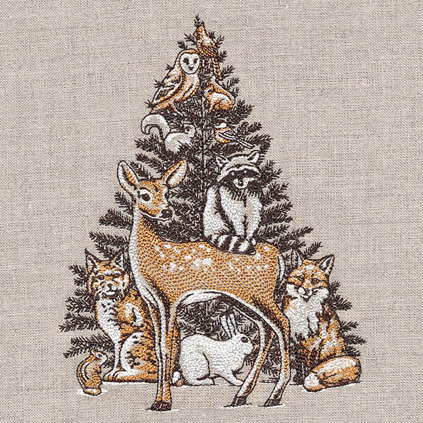 Woodland Christmas Animal Stack