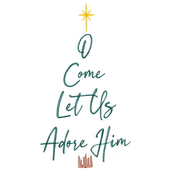 O Come Let Us Adore Him Christmas Tree