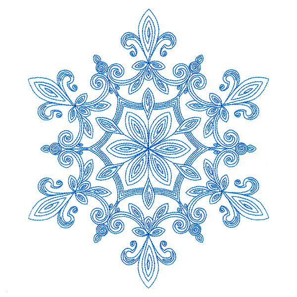 Very Merry Swirls - Snowflake