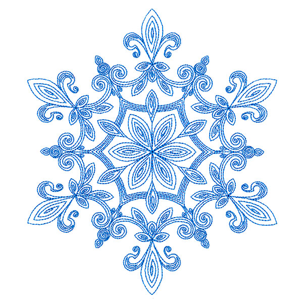 Very Merry Swirls - Snowflake