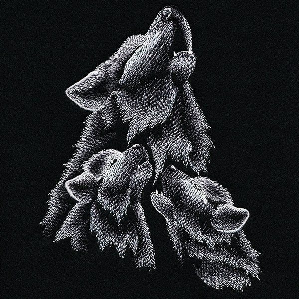 Midnight Howling Wolves