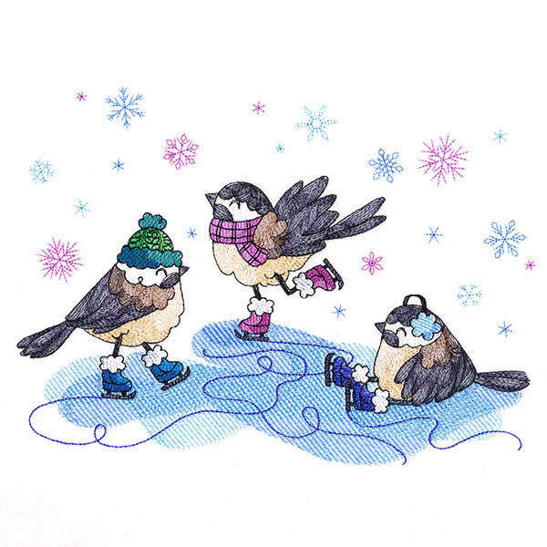 Winter Fun Chickadees