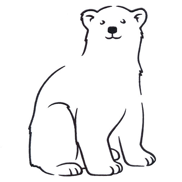 Snuggly Winter Polar Bear