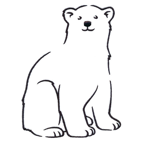 Snuggly Winter Polar Bear