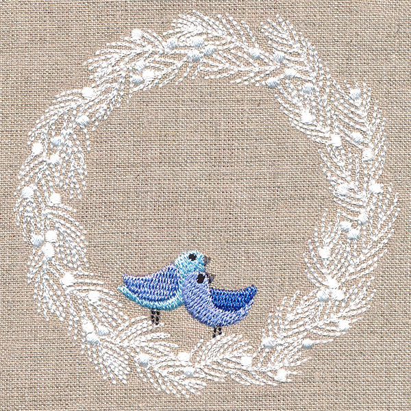 Wintry Bird Wreath