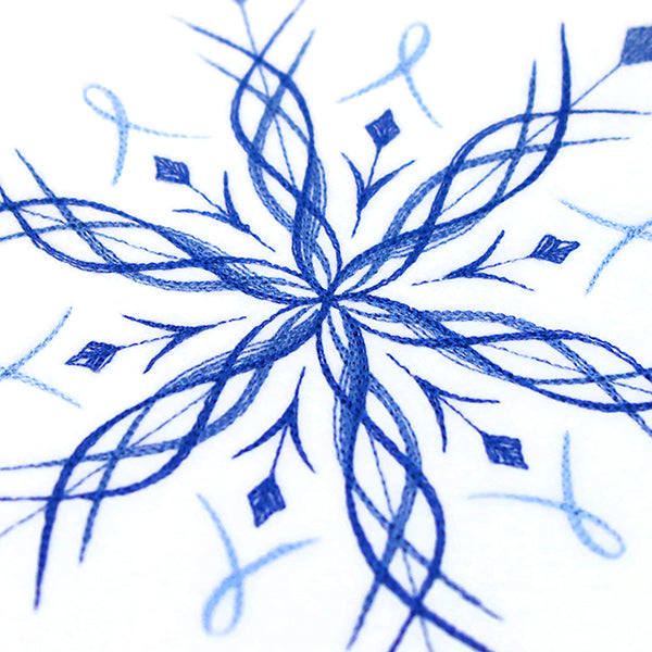 Winter Snowflake Calligraphy 6