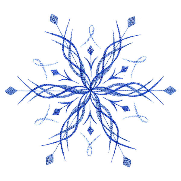 Winter Snowflake Calligraphy 6