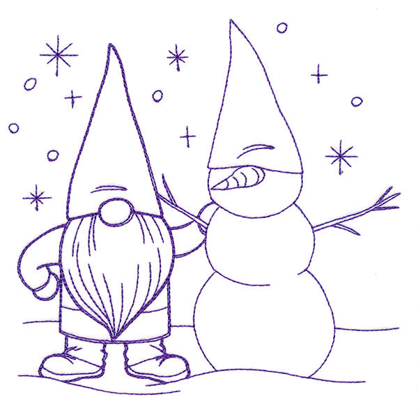 Gnome Through the Seasons - January