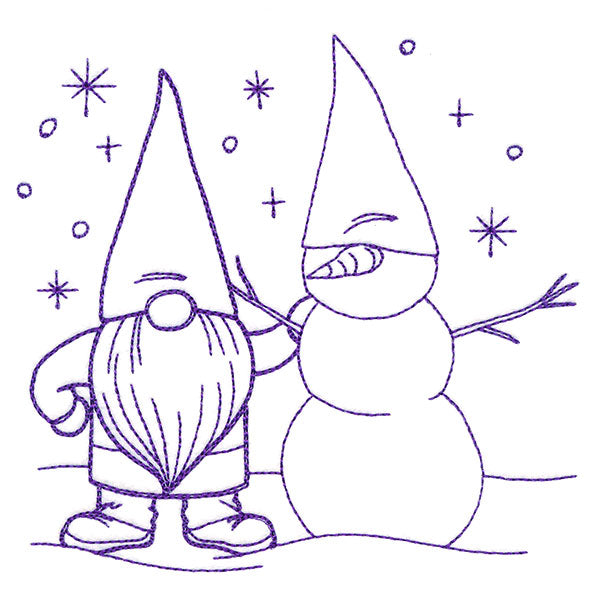 Gnome Through the Seasons - January