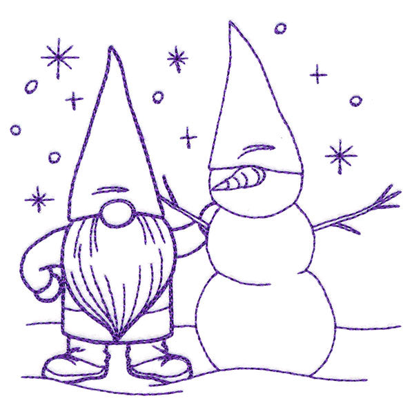 Gnome Through the Seasons - January