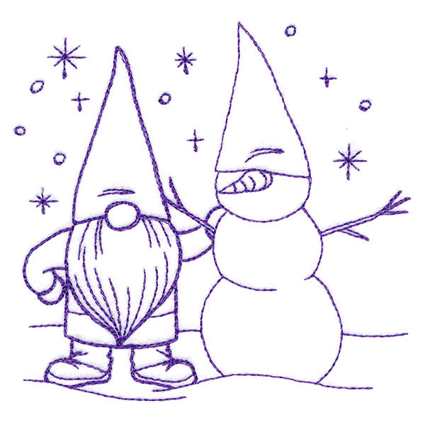 Gnome Through the Seasons - January