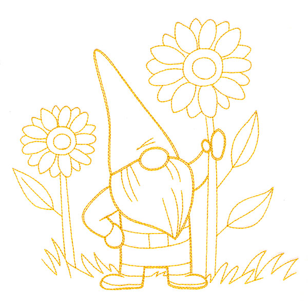 Gnome Through the Seasons - August