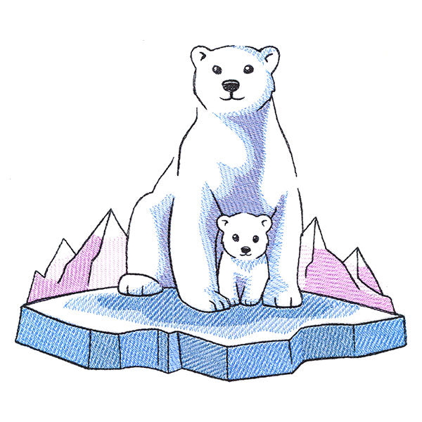 Cozy Arctic Polar Bears