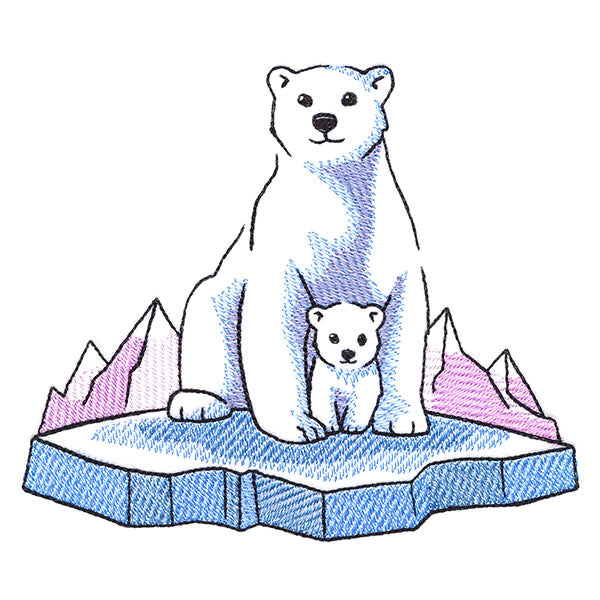 Cozy Arctic Polar Bears