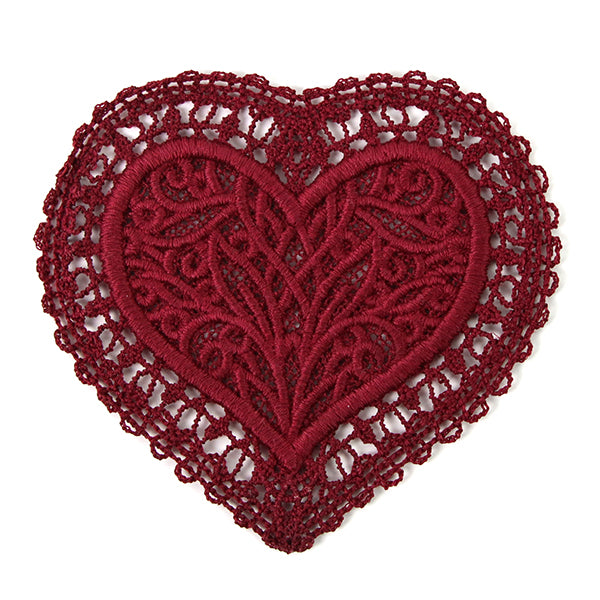 Romantic Heart Doily (Battenburg Lace)
