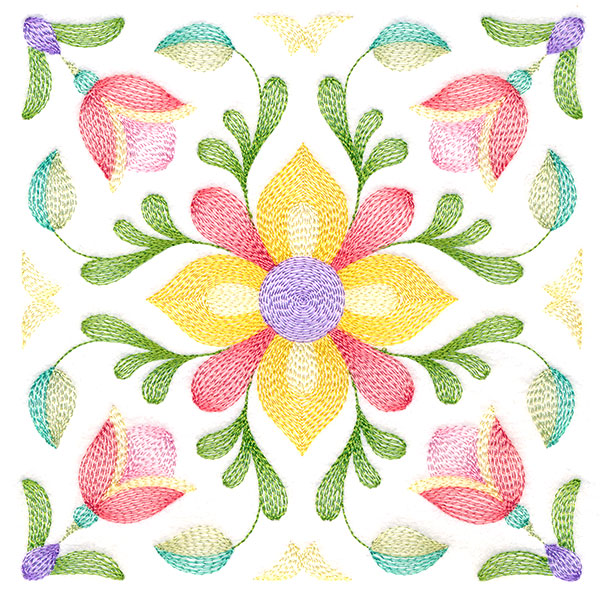 Blossoming Details Square