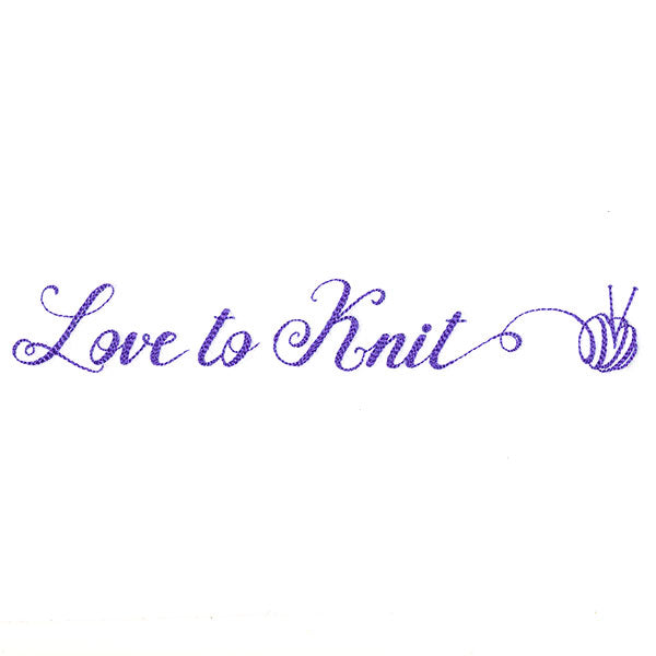 Crafty Calligraphy - Love to Knit