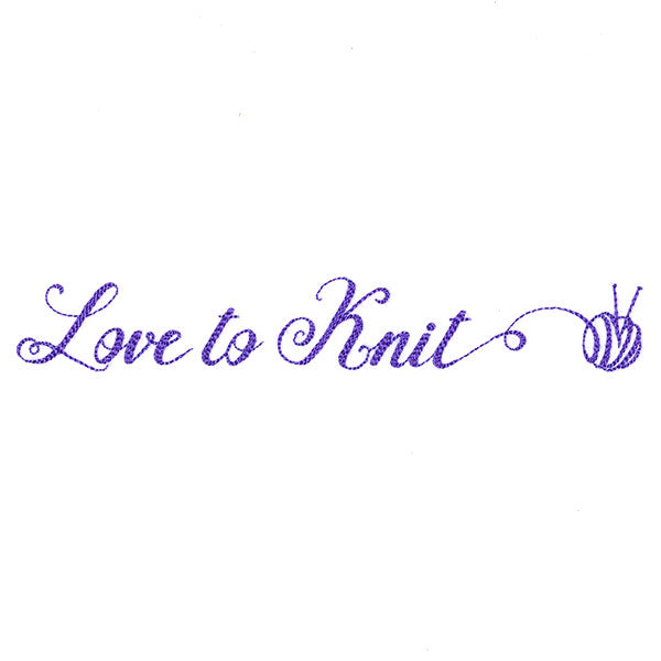 Crafty Calligraphy - Love to Knit