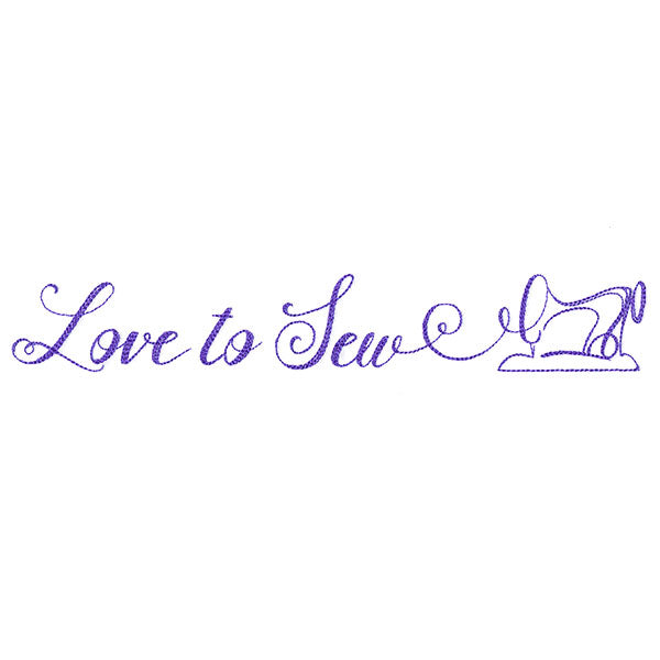 Crafty Calligraphy - Love to Sew
