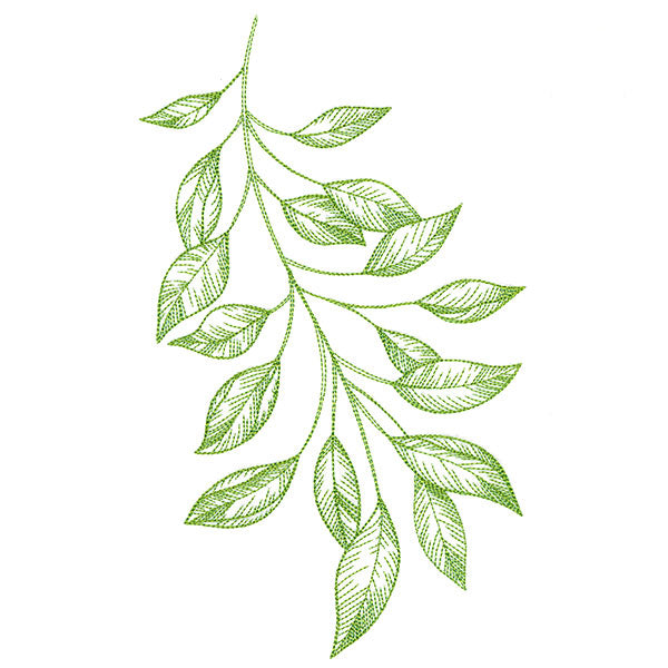 Branching Leaves Etching