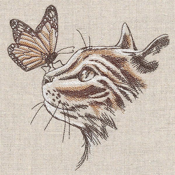 Purr-fectly Poised Monarch & Kitten