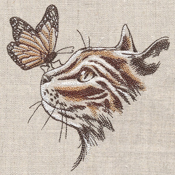 Purr-fectly Poised Monarch & Kitten