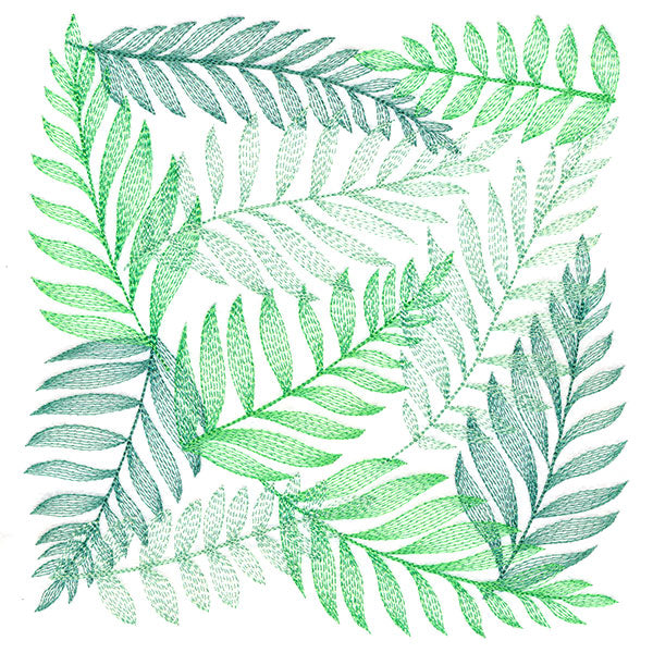 Tropical Fern Square