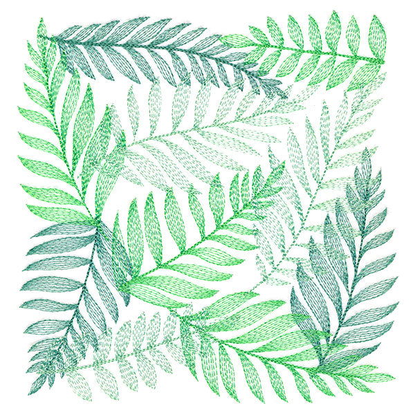 Tropical Fern Square