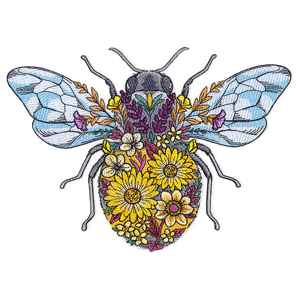 Buzzing Bee in Flowers