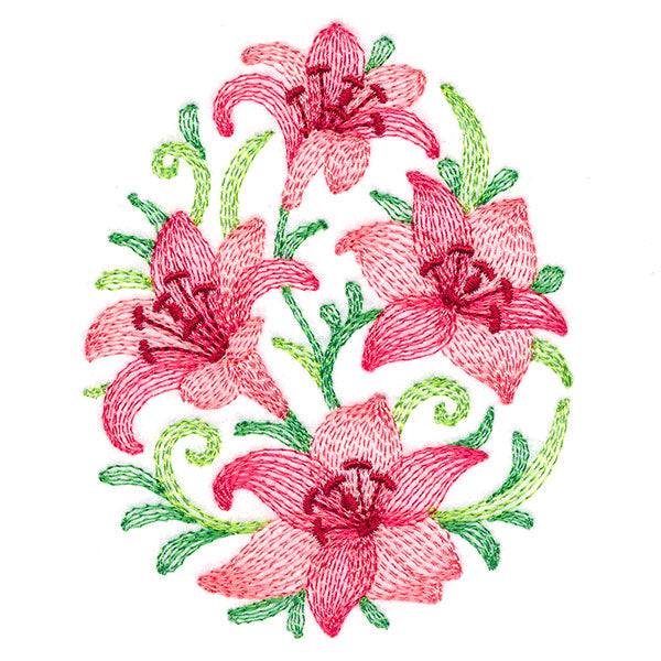 Lovely Lilies Easter Egg