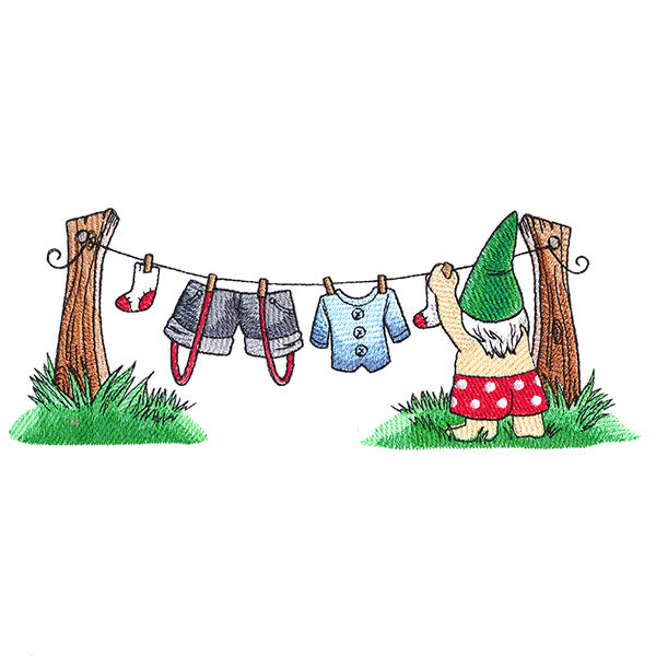Magical Gnome Clothesline